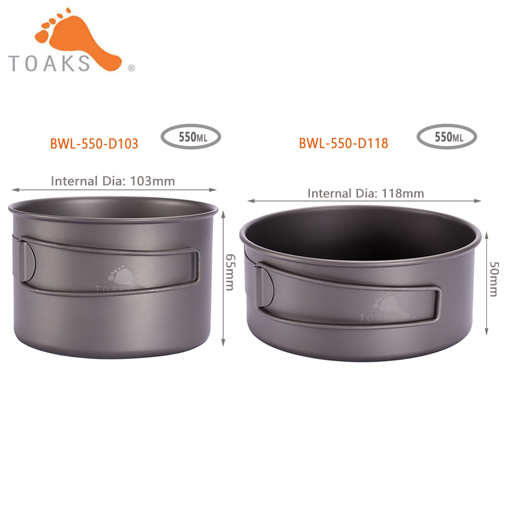 Camping Cooking Set Lightweight - TOAKS – bol de Camping en