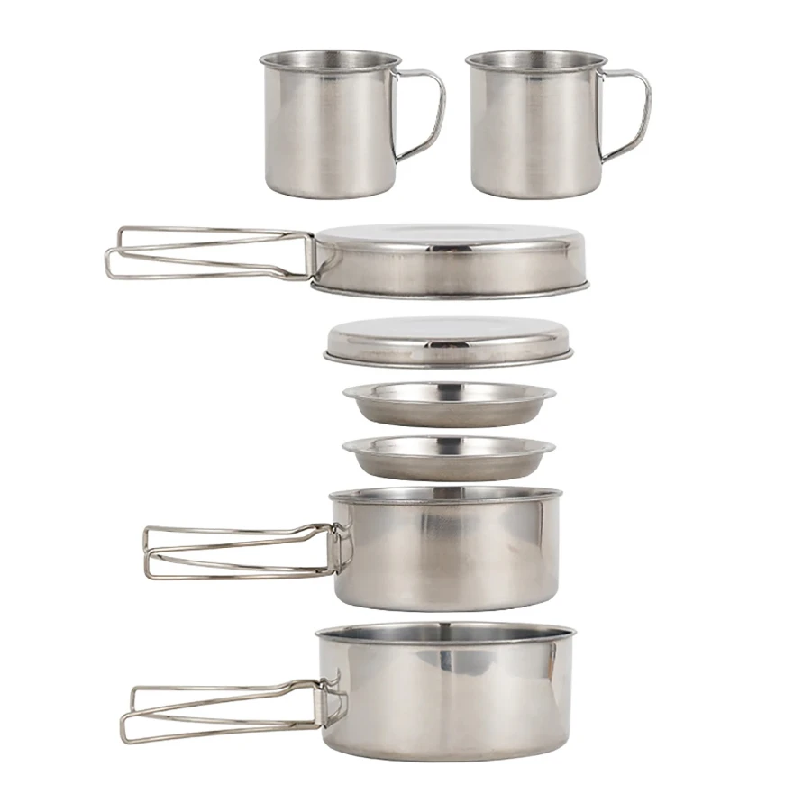 Camping Cooking Hardware - Ensemble de 8 ustensiles de cuisine