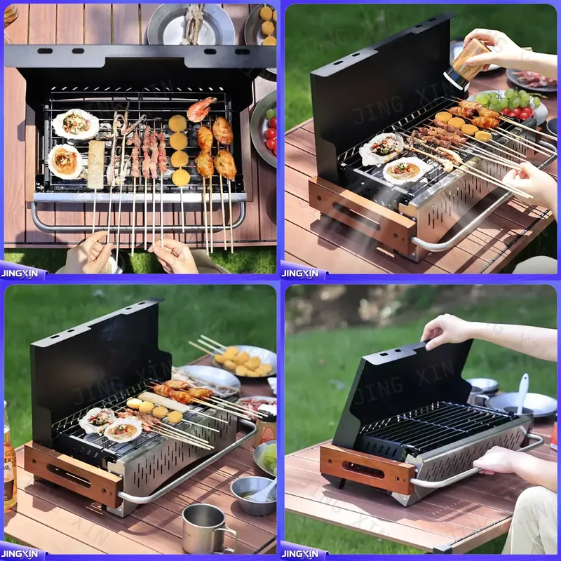 Camping Cooking Requirements - Barbecue au charbon de bois pliable