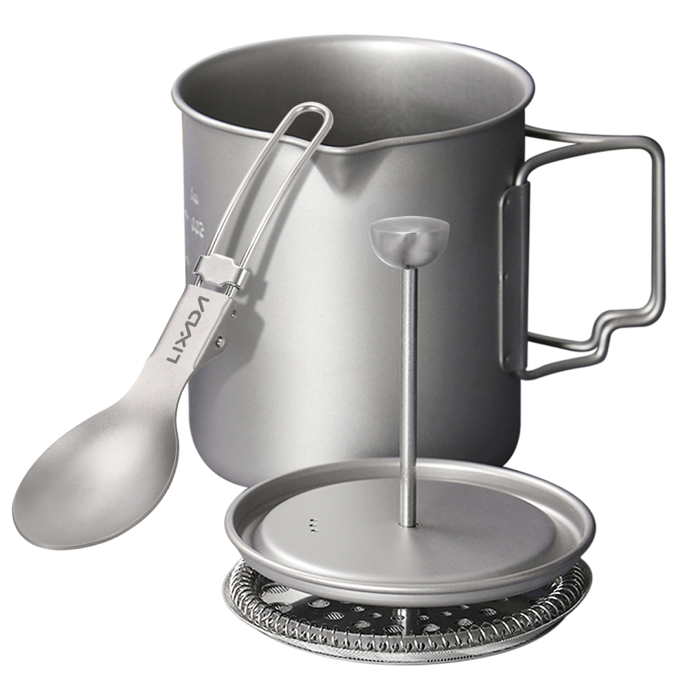 Camping Cooking Pot Stainless Steel - VEXADA-Tasse à Café en Titane de