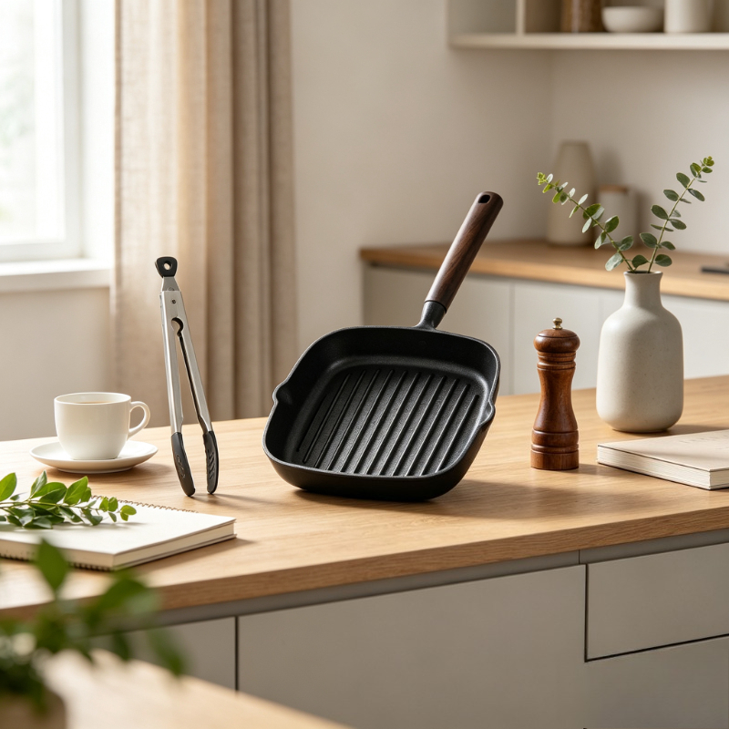 Skillet Cast Iron Camp - Poêle en fonte nordique non revêtue