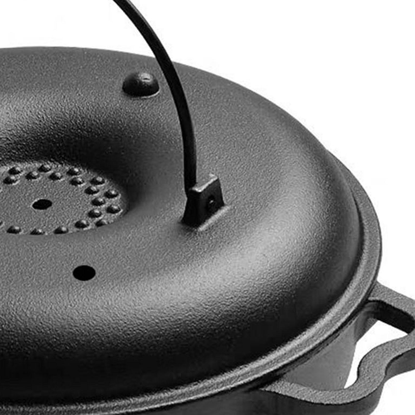 Skillet Cast Iron Camp - Plat de cuisson pour dinde, rôtissoire