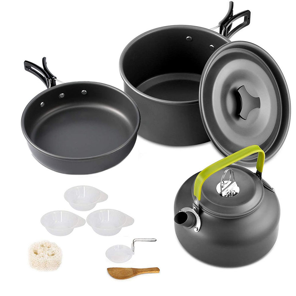 Camping Cooking Set Large - Batterie de Cuisine de Camping en