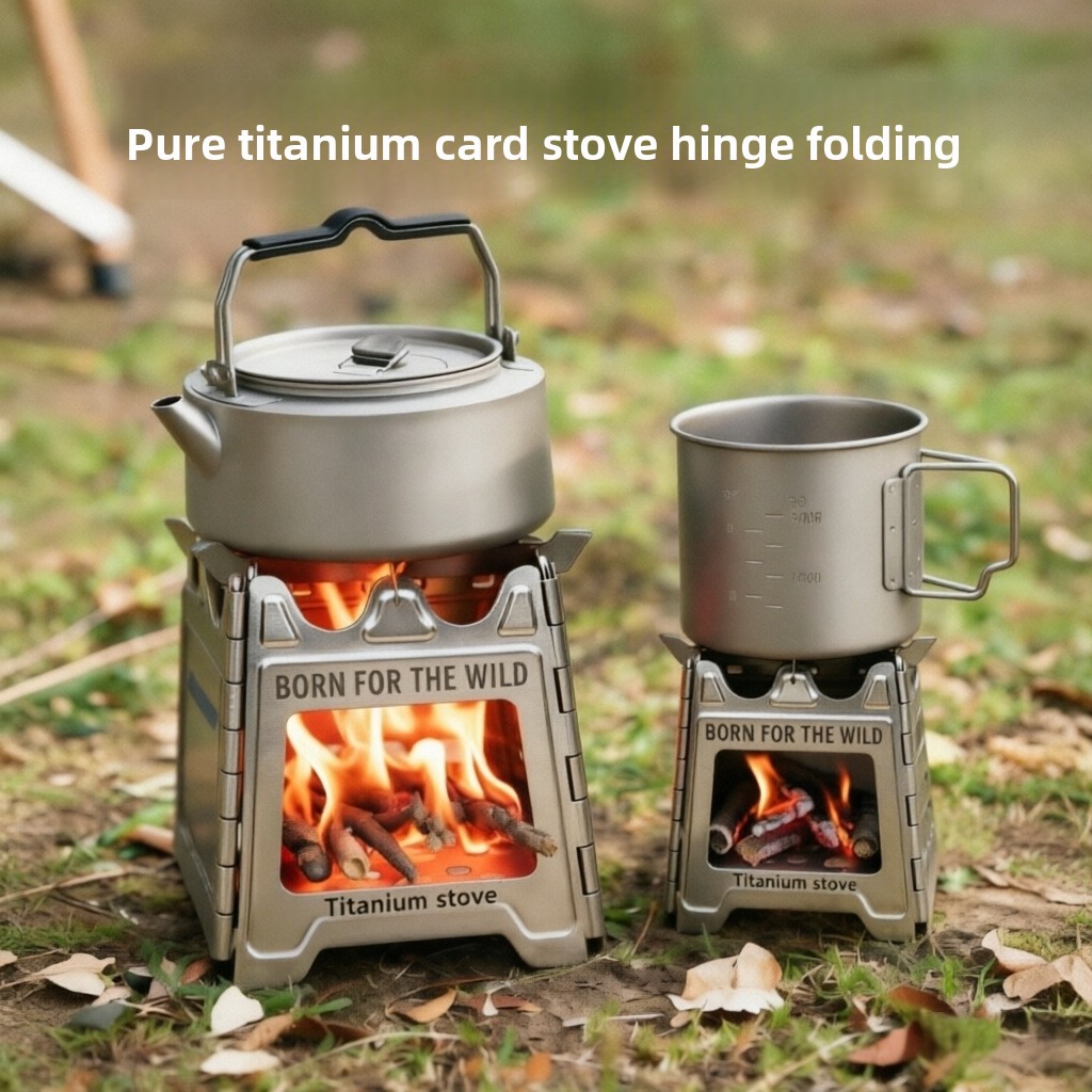 Camping Cooking Wood Stove - Poêle à bois compact pliable en