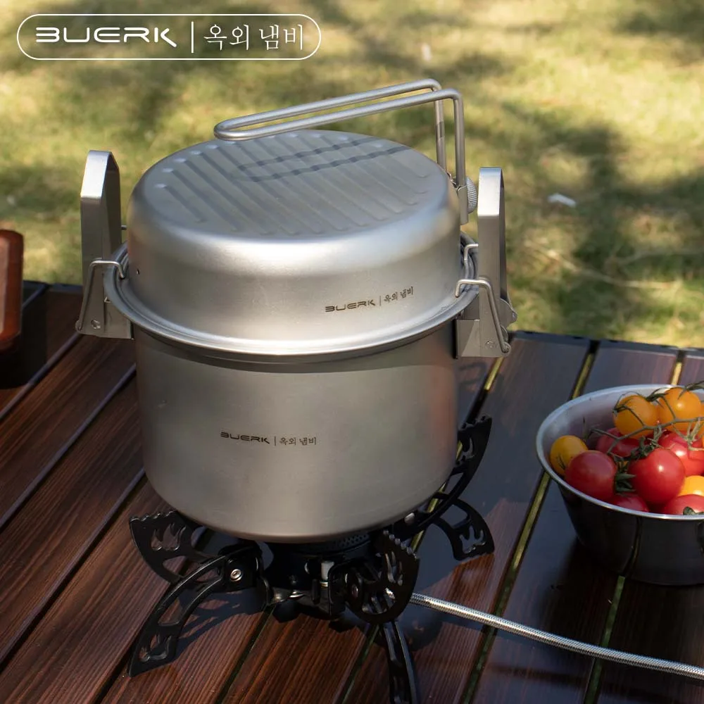 Camping Cooking Pot Stainless Steel - Marmite à la vapeur et à
