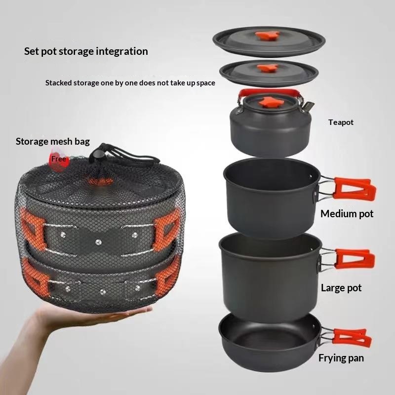 Camping Cooking Set Large - Kit de cuisine de camping portable