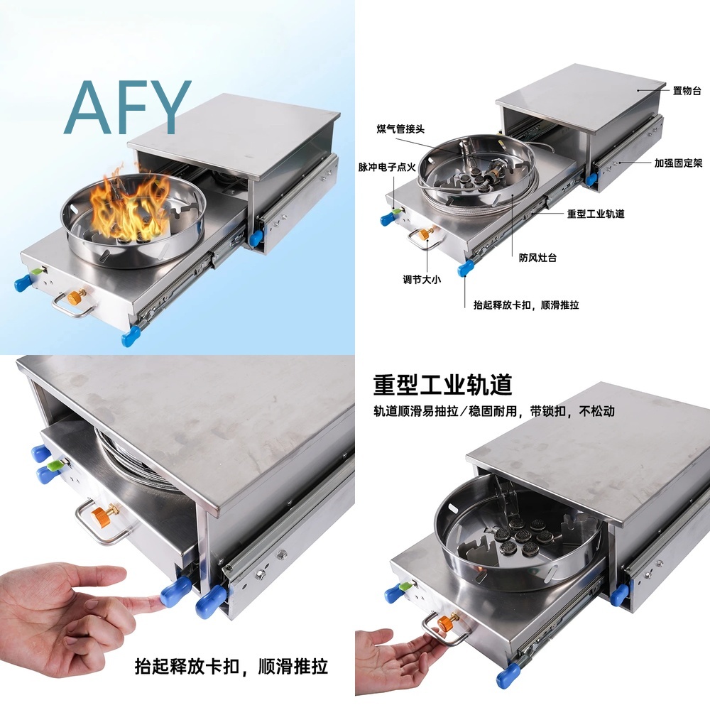 Van Camping Cooking - Cuisinière à gaz pour camping-car, fourgonnette,