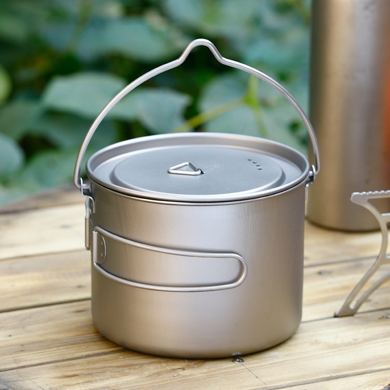 Camping Hanging Cooking Pot - Marmite suspendue d'extérieur grande capacité pour