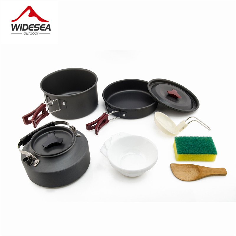Camping Cooking Set Large - Widesea – ensemble d'ustensiles de cuisine
