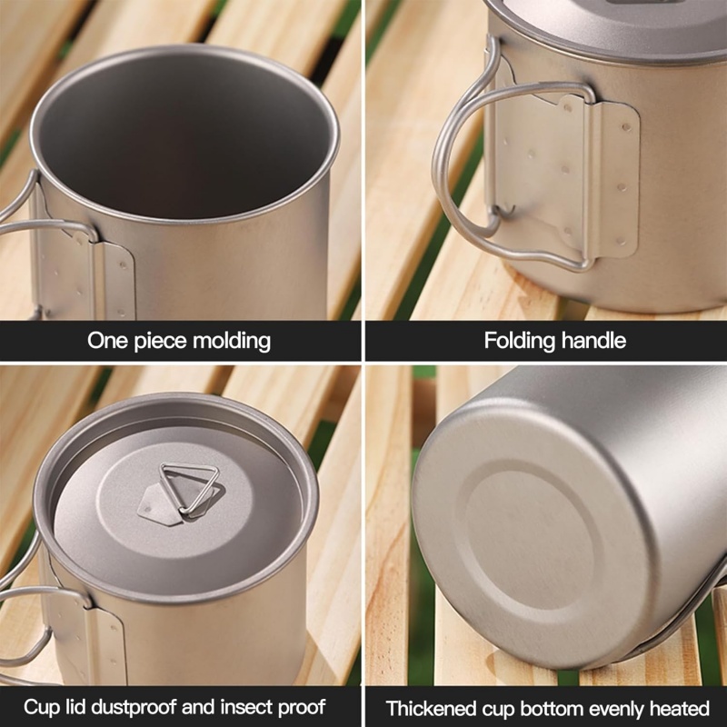 Tasse de camping en titane ave - Camping Cooking Hardware avis et prix