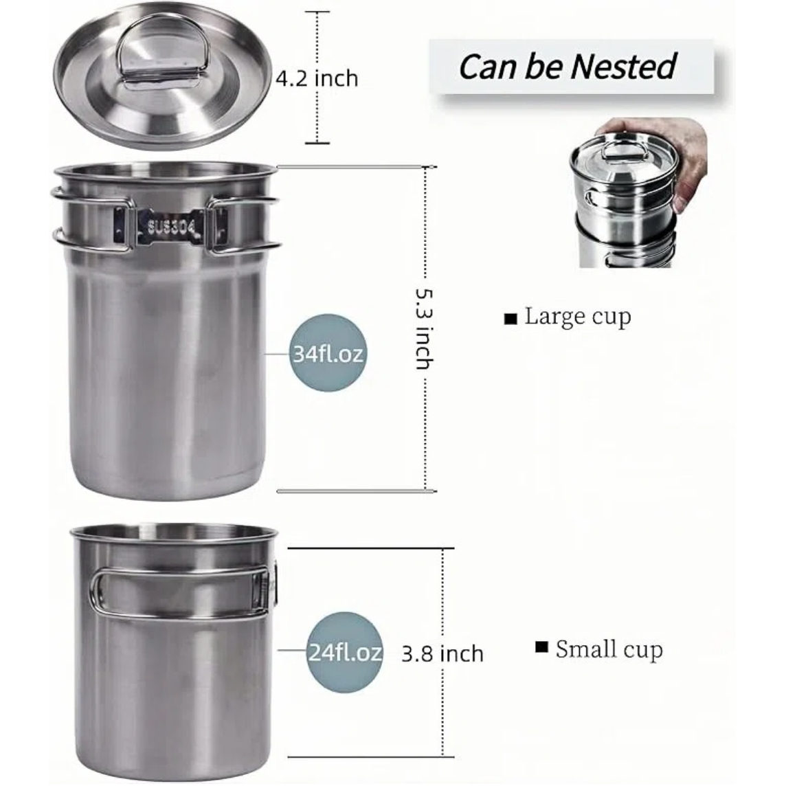 Tasses et mugs de camping plia - Camping Cooking Pot With Lid avis et prix