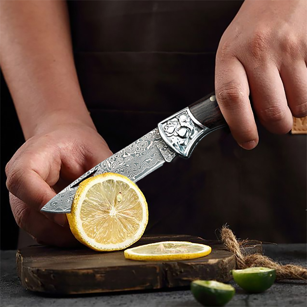 Couteau pliant WXCOO Damas, co - Camping Cooking Knife avis et prix