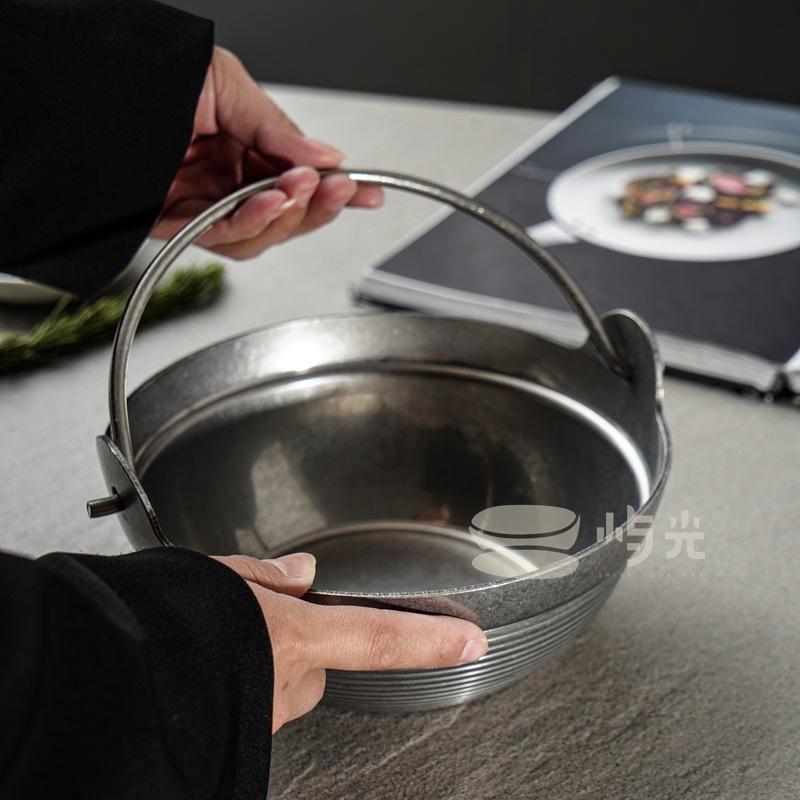 Réchaud à alcool rétro en acie - Camping Hanging Cooking Pot avis et prix
