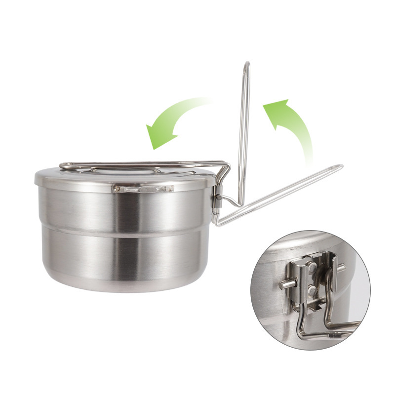 Marmite d'extérieur en acier i - Camping Cooking Pot With Lid avis et prix
