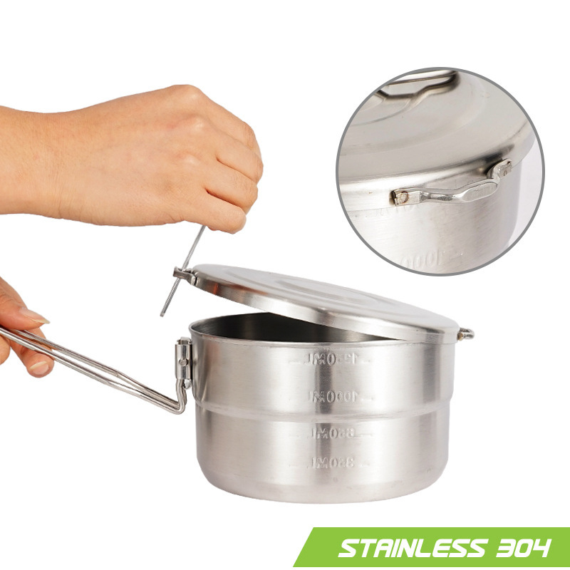 Marmite d'extérieur en acier i - Camping Cooking Pot With Lid avis et prix