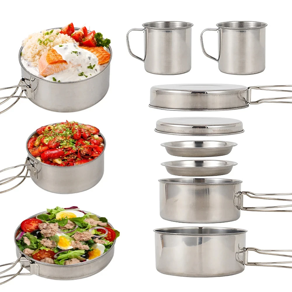 8 pièces/ensemble ustensiles d - Camping Cooking Hardware avis et prix