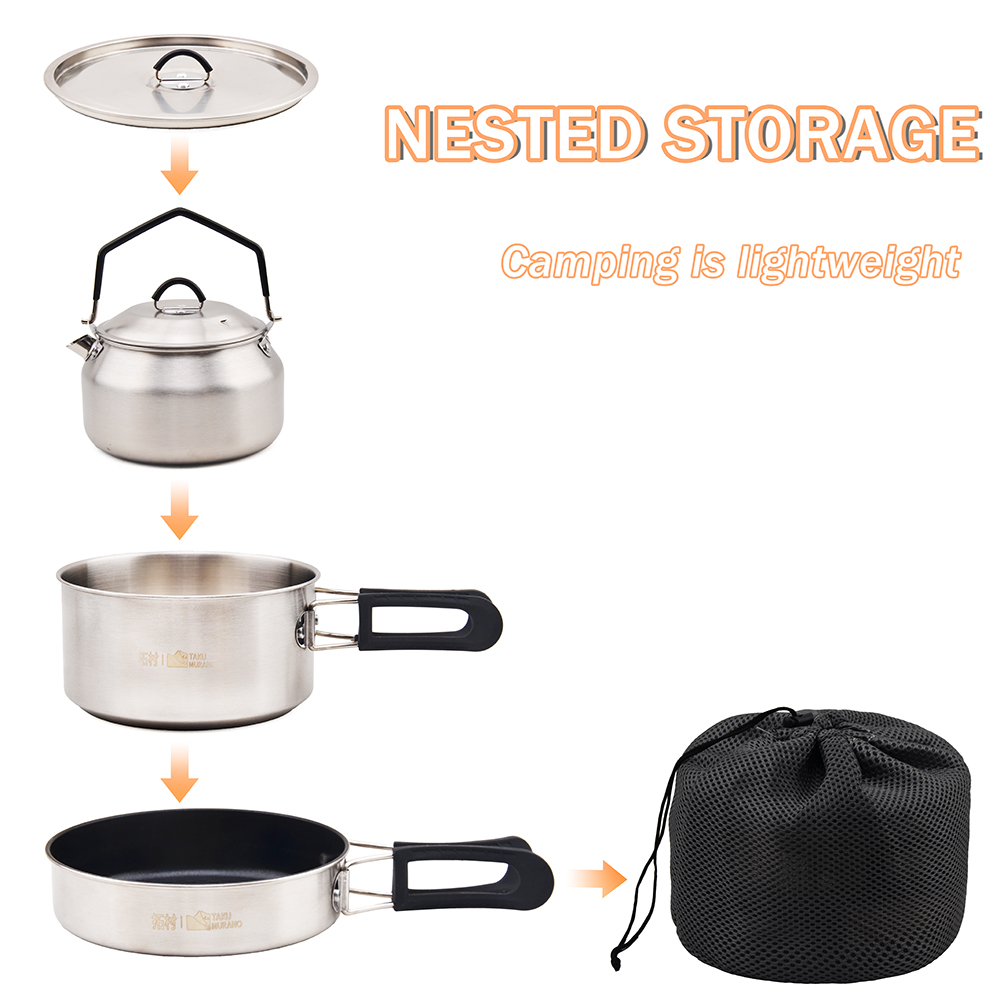 Ensemble de cuisine de camping - Camping Cooking Set Large avis et prix
