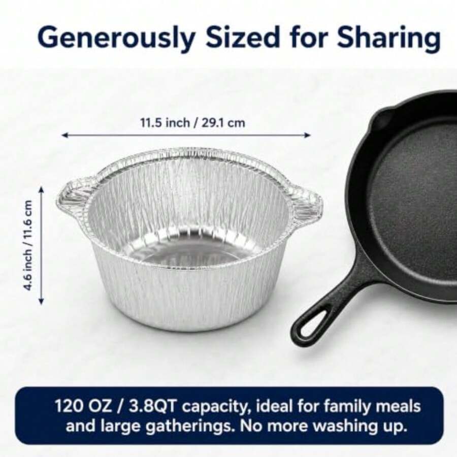 Lot de 12 casseroles jetables  - Camping Cooking Pot With Lid avis et prix