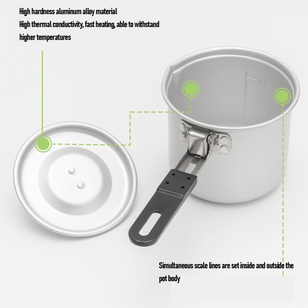 Marmite de camping, marmite po - Camping Cooking Pot With Lid avis et prix