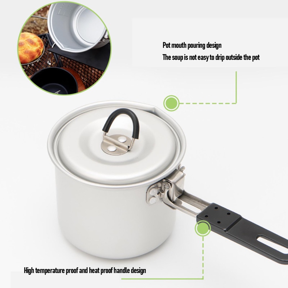 Marmite de camping, marmite po - Camping Cooking Pot With Lid avis et prix