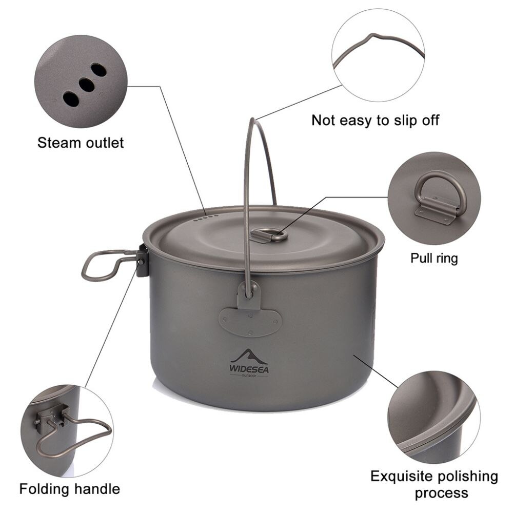 ESEA-Batterie de cuisine en ti - Camping Cooking Roll avis et prix