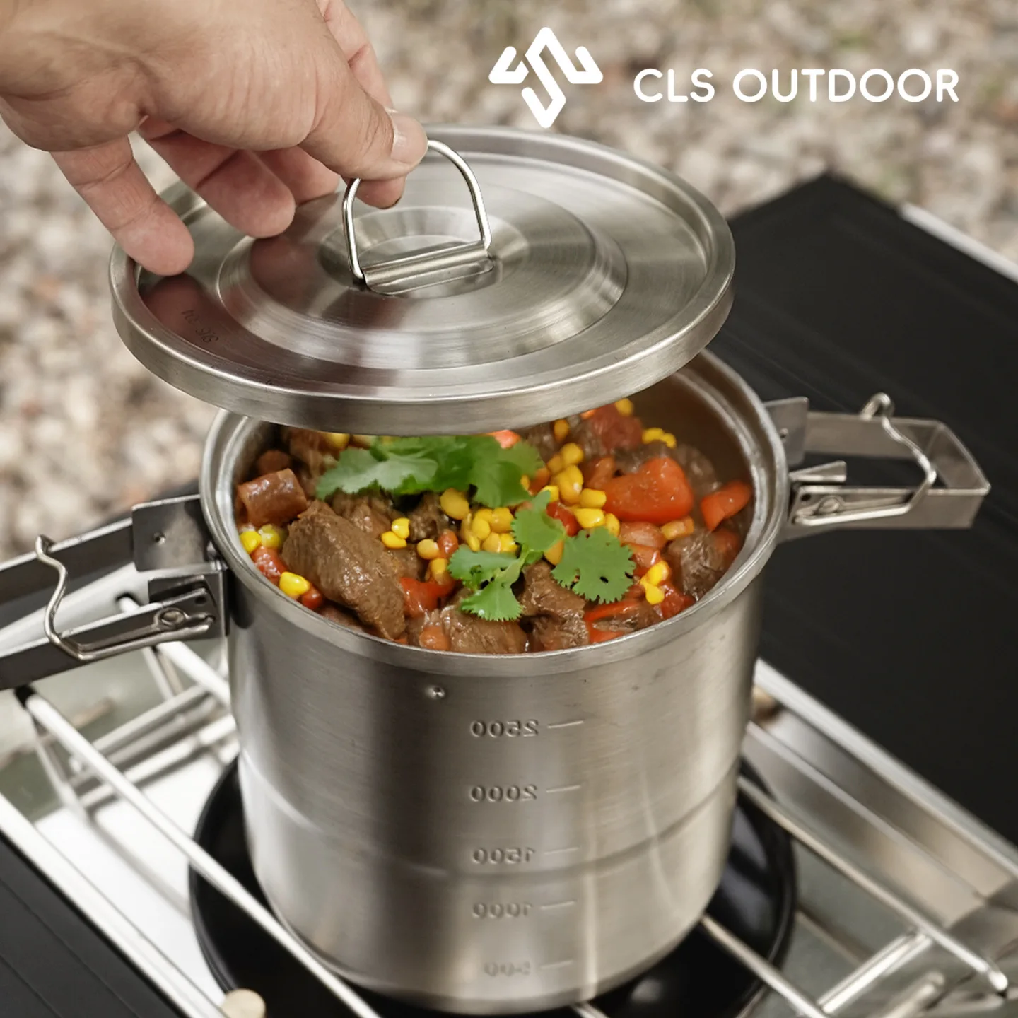 Ensemble complet d'ustensiles  - Camping Hanging Cooking Pot avis et prix