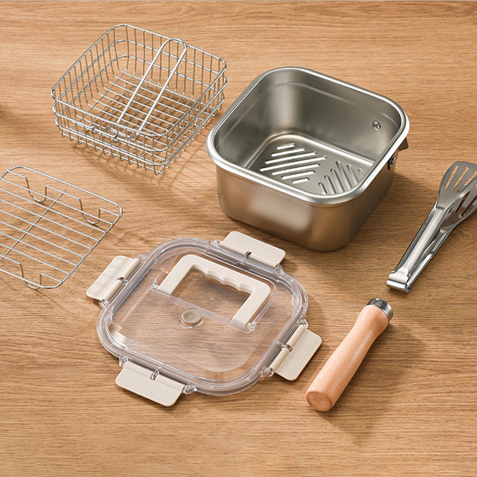 Ensemble de friteuses carrées  - Camping Cooking Set Large avis et prix