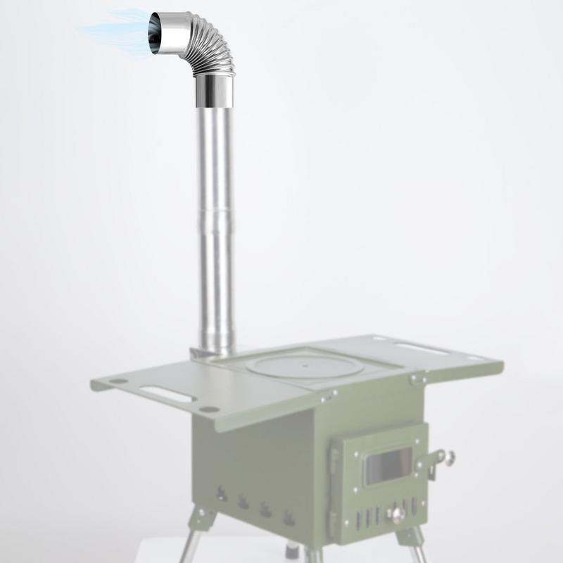Revêtement de cheminée coudé à - Camping Cooking Wood Stove avis et prix