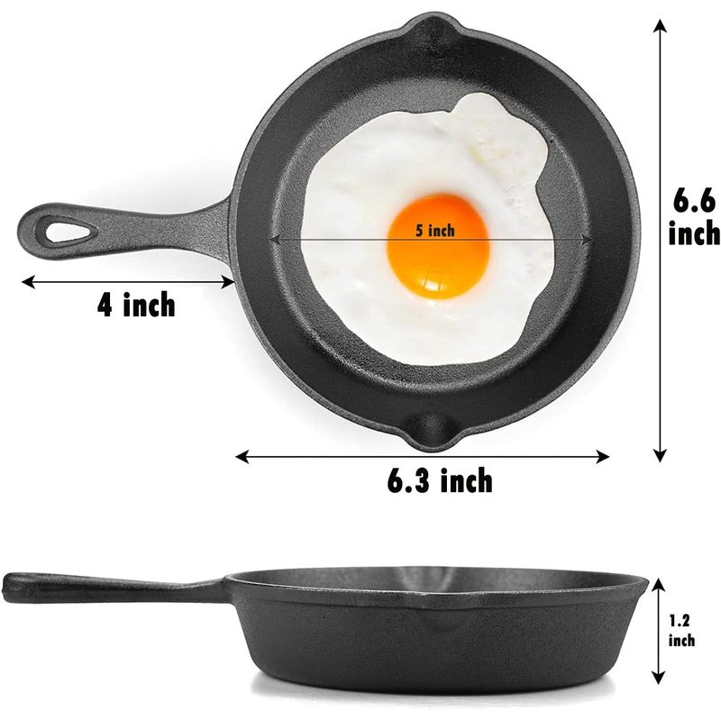 Poêle en fonte de 6 pouces, po - Skillet Cast Iron Camp avis et prix
