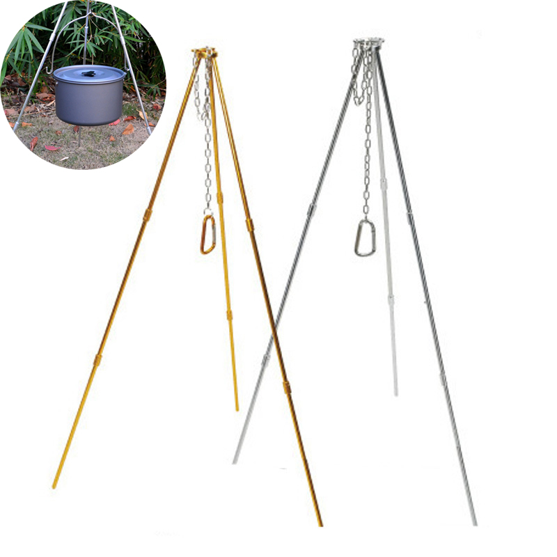 Trépied de camping en plein ai - Camping Hanging Cooking Pot avis et prix