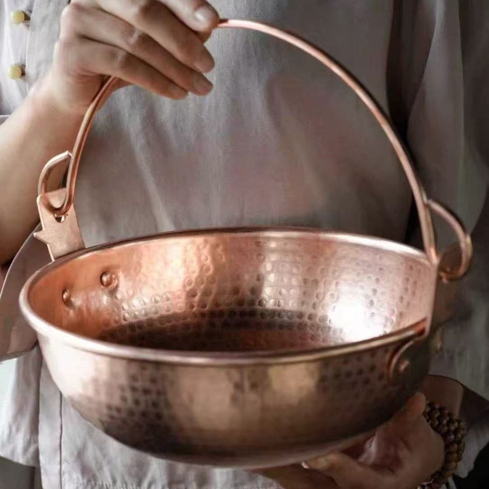 Marmite suspendue en cuivre Vi - Camping Hanging Cooking Pot avis et prix