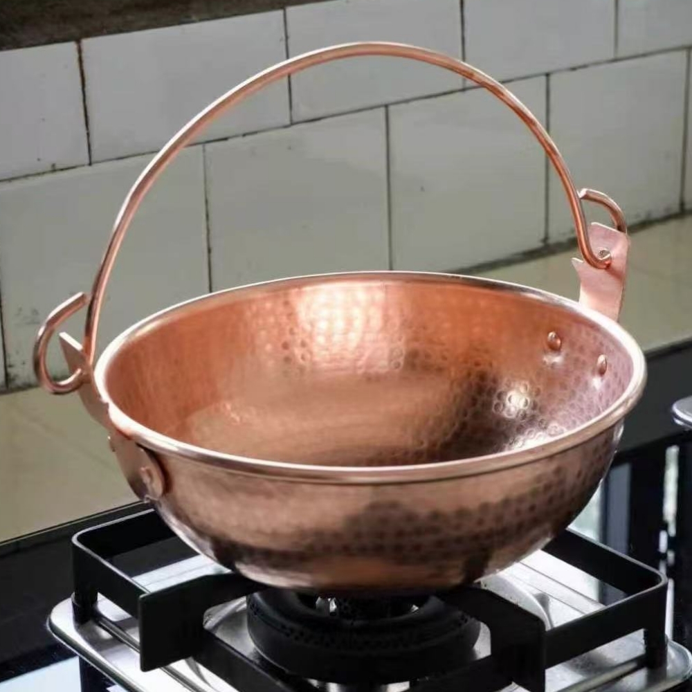 Marmite suspendue en cuivre Vi - Camping Hanging Cooking Pot avis et prix