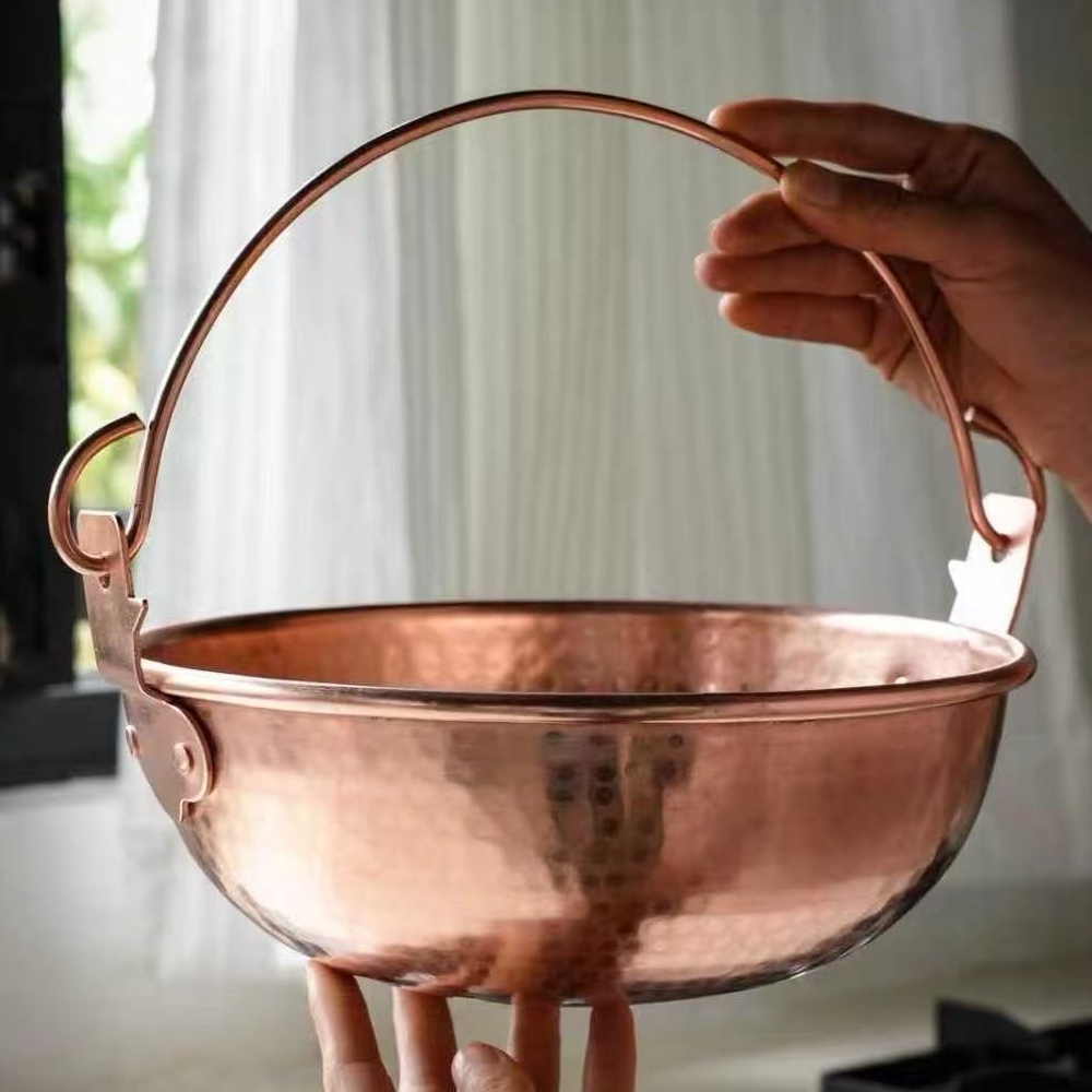 Marmite suspendue en cuivre Vi - Camping Hanging Cooking Pot avis et prix