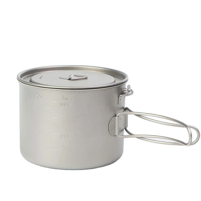 Marmite portable en titane pou - Camping Hanging Cooking Pot avis et prix