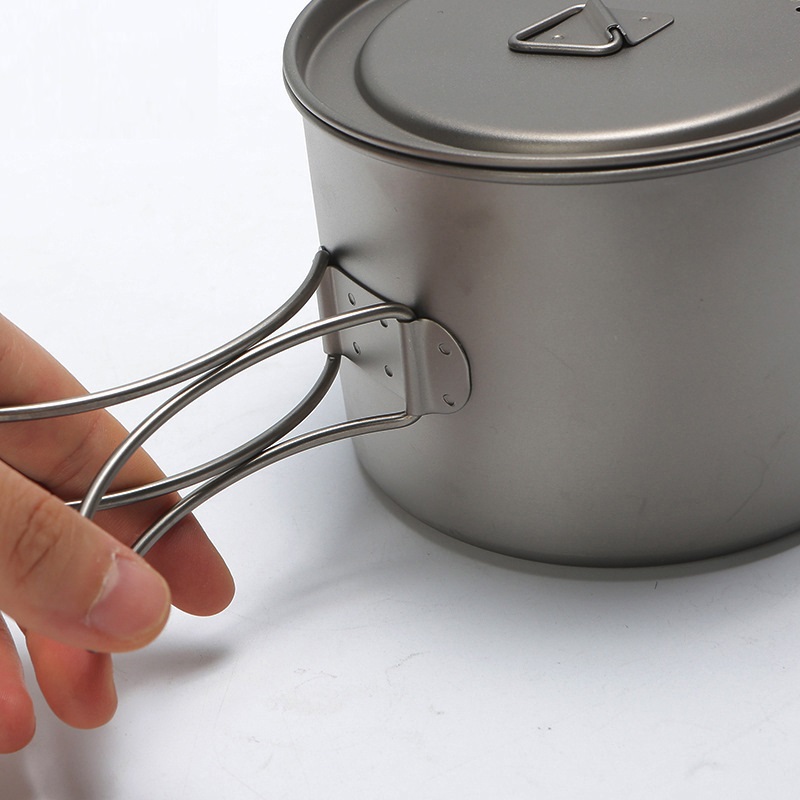 Marmite portable en titane pou - Camping Hanging Cooking Pot avis et prix