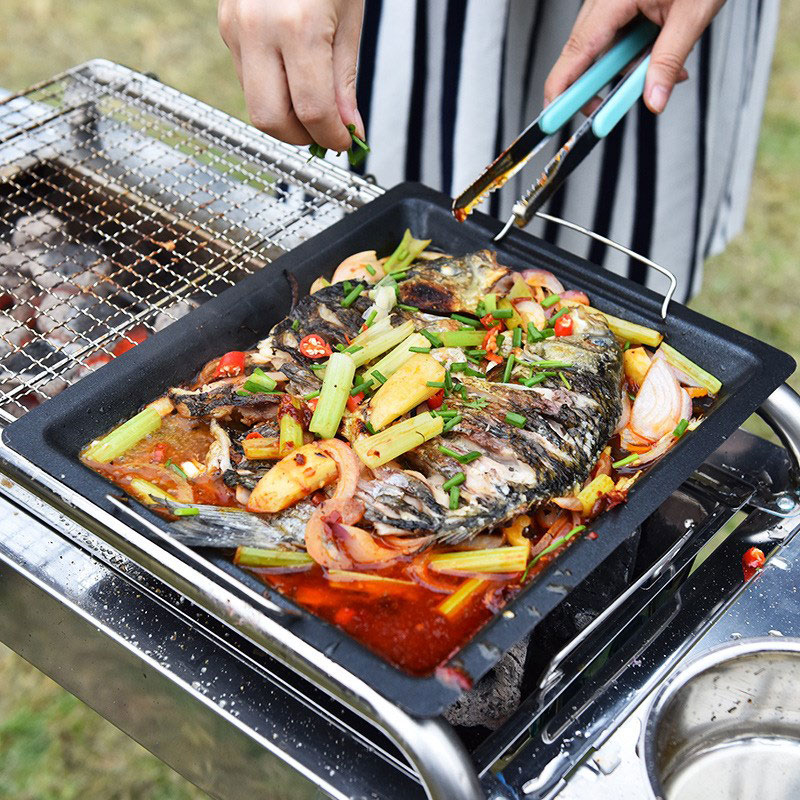 Poêle à griller carrée épaisse - Camping Cooking Hardware avis et prix