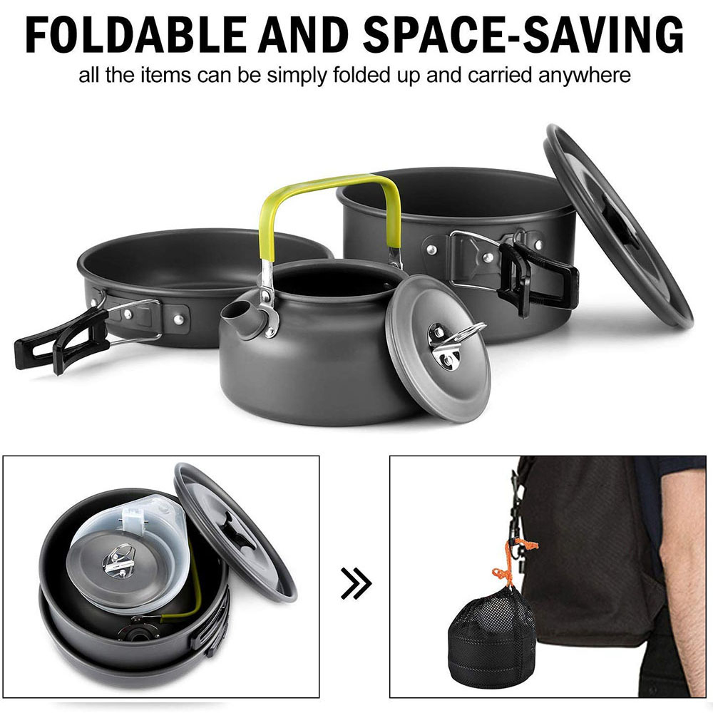 Batterie de Cuisine de Camping - Camping Cooking Set Large avis et prix