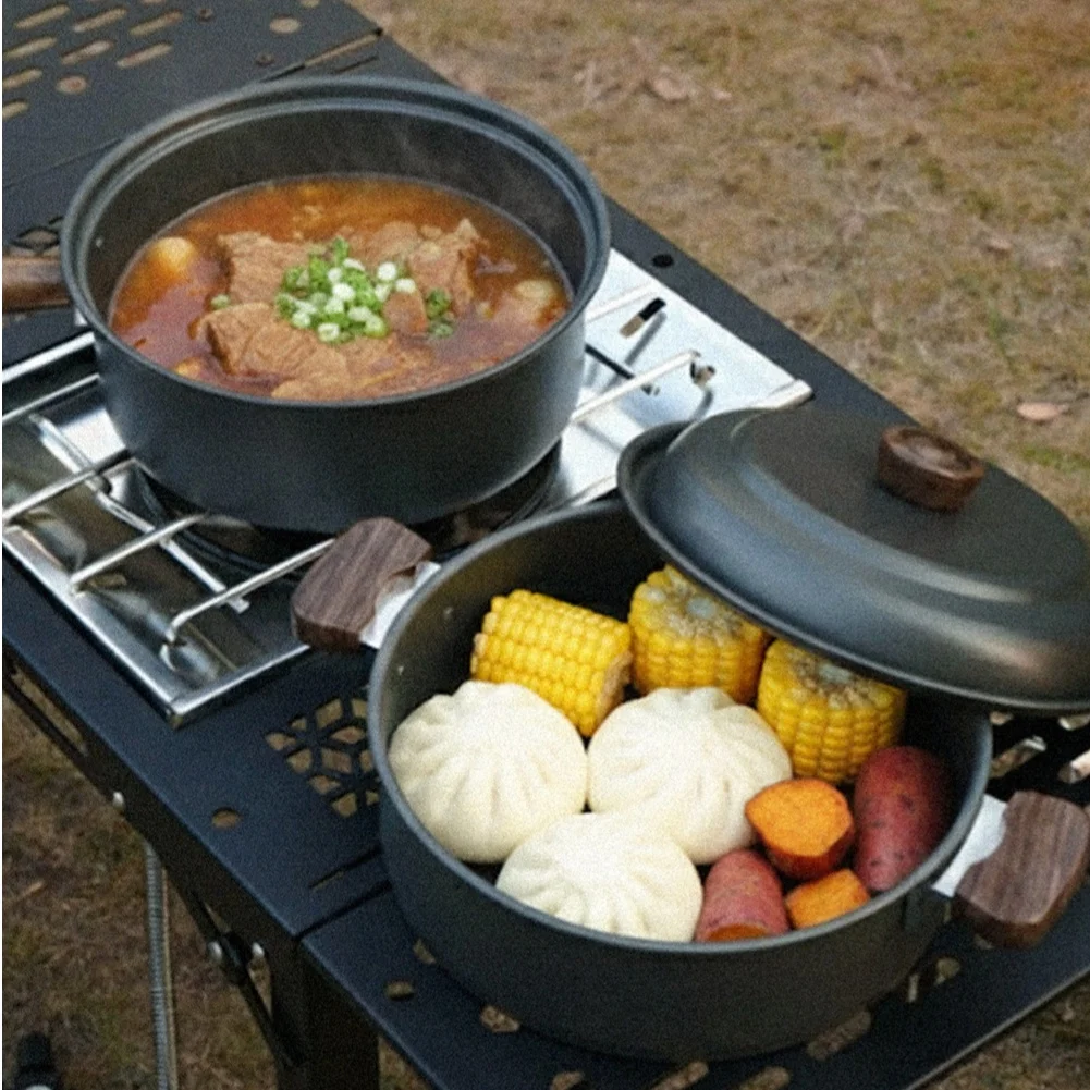 Ensemble de marmites de cuisin - Camping Cooking Pot With Lid avis et prix