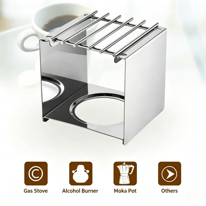 Support carré en acier inoxyda - Camping Cooking Hardware avis et prix