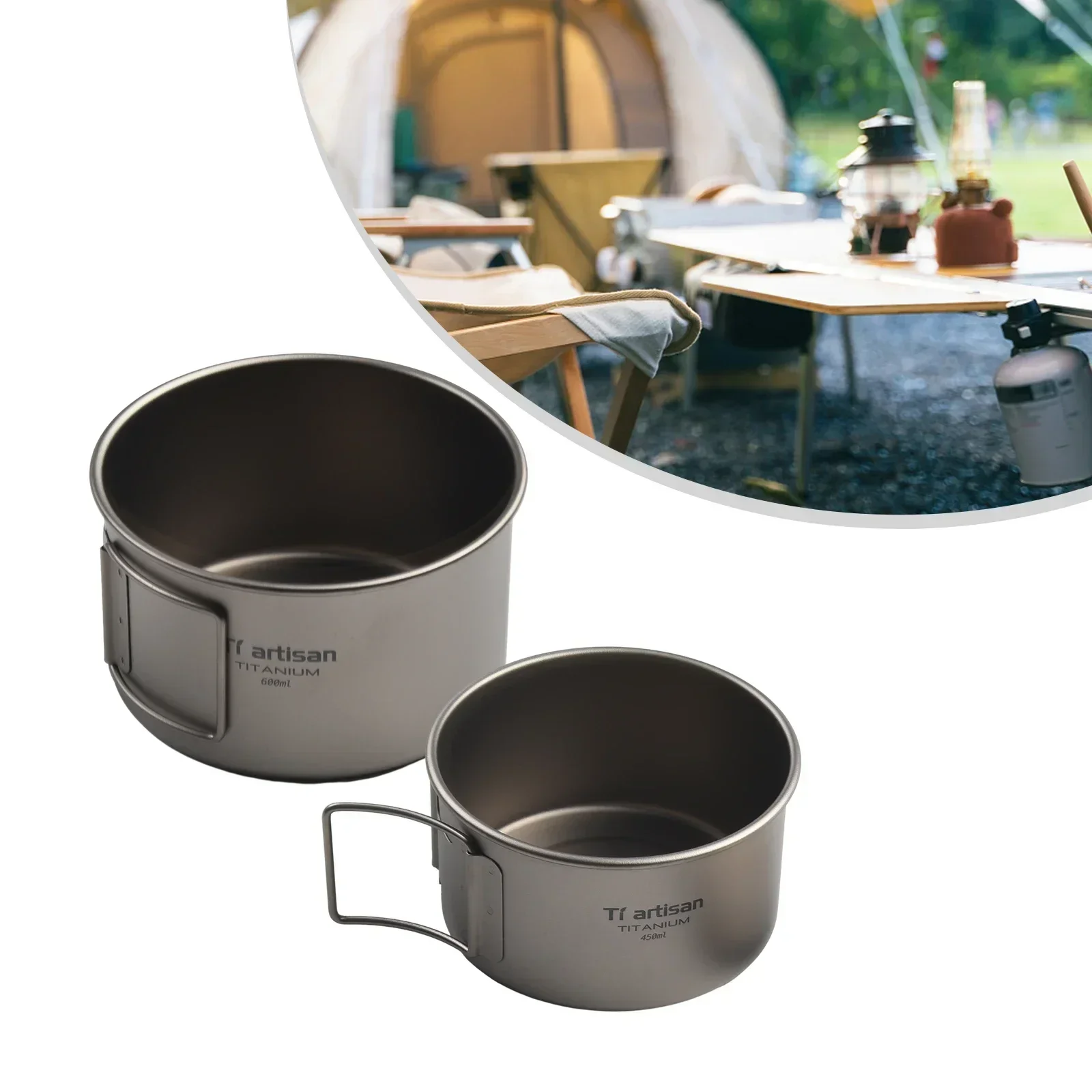 Filles en titane avec poignée  - Camping Cooking Hardware avis et prix