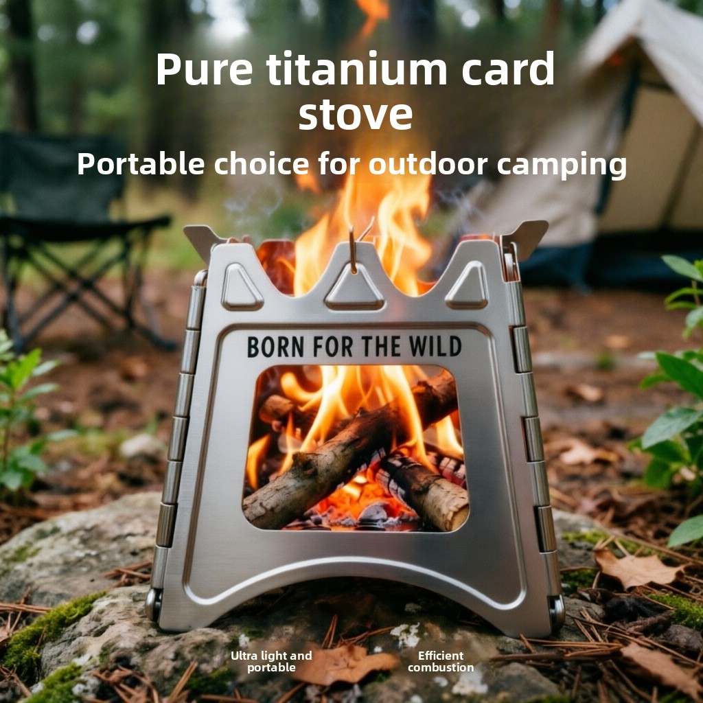 Poêle à bois compact pliable e - Camping Cooking Wood Stove avis et prix
