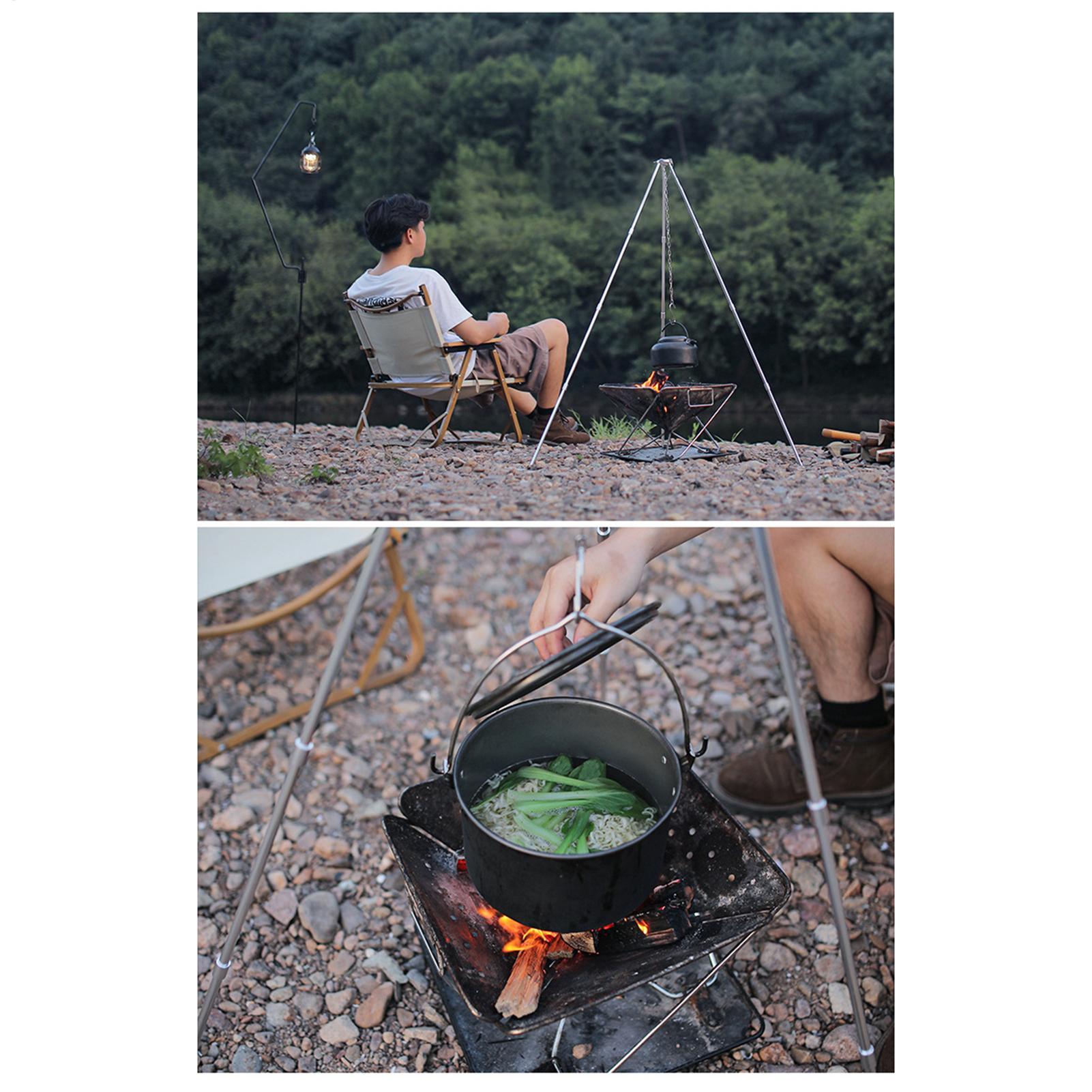 Support de cuisson triangulair - Camping Hanging Cooking Pot avis et prix