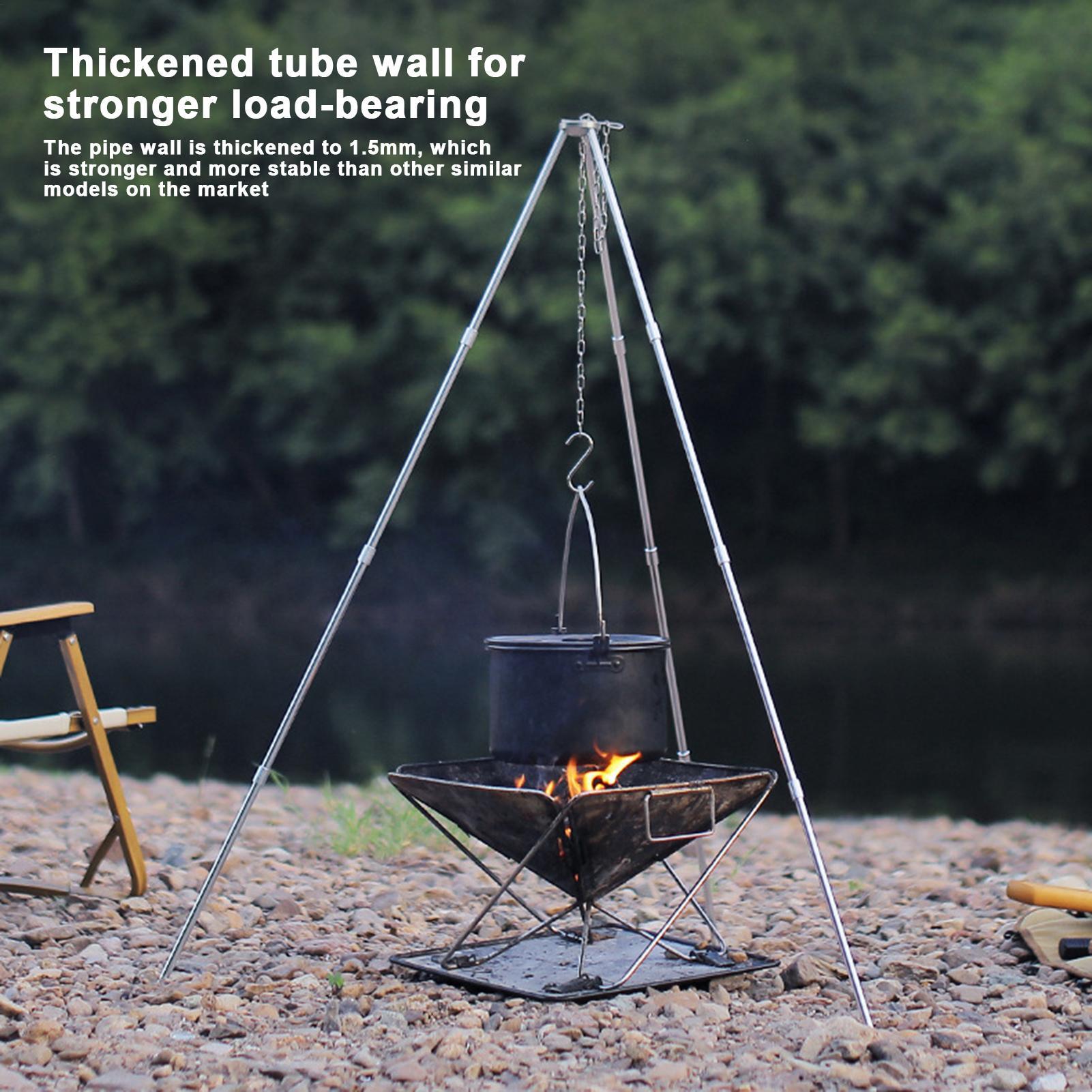 Support de cuisson triangulair - Camping Hanging Cooking Pot avis et prix
