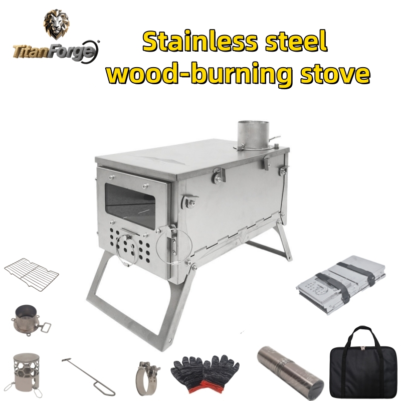 Poêle à bois pliable, en acier - Camping Cooking Wood Stove avis et prix