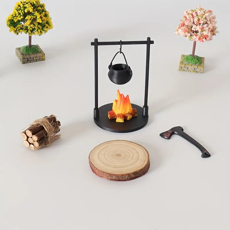 Mini poêle suspendu pour feu d - Camping Hanging Cooking Pot avis et prix