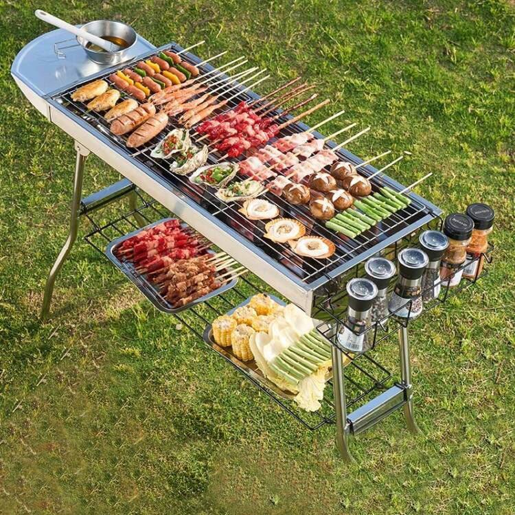 Barbecue portable en acier ino - Camping Cooking Requirements avis et prix