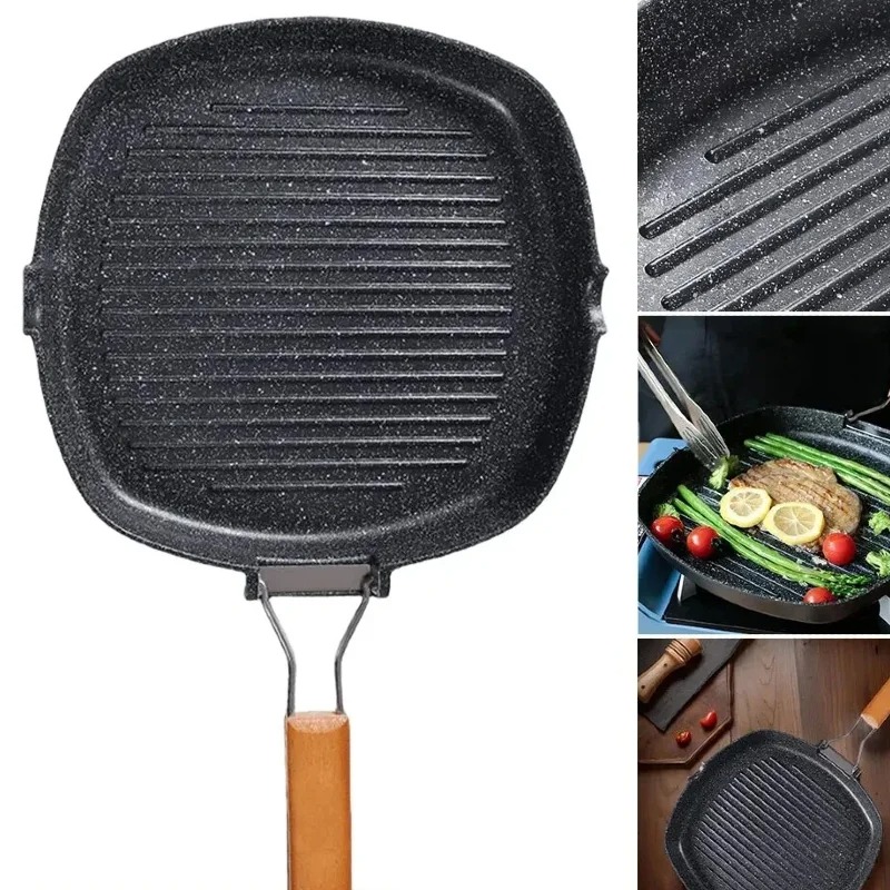 Poêle à griller carrée avec po - Skillet Cast Iron Camp avis et prix