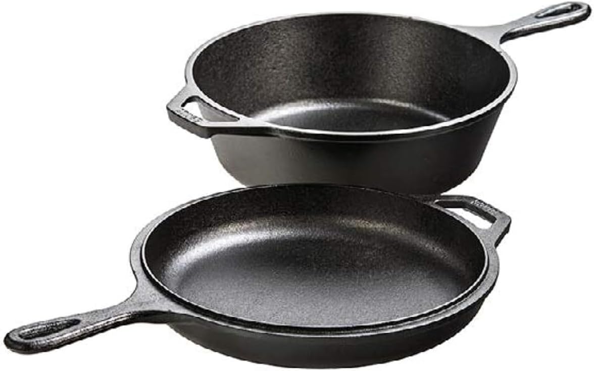 Casserole combinée 2-en-1 en f - Skillet Cast Iron Camp avis et prix