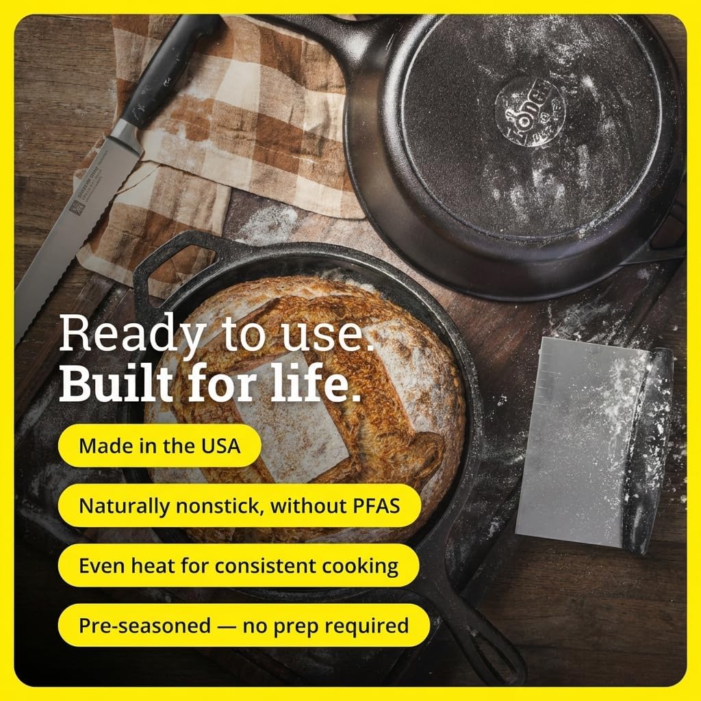 Casserole combinée 2-en-1 en f - Skillet Cast Iron Camp avis et prix