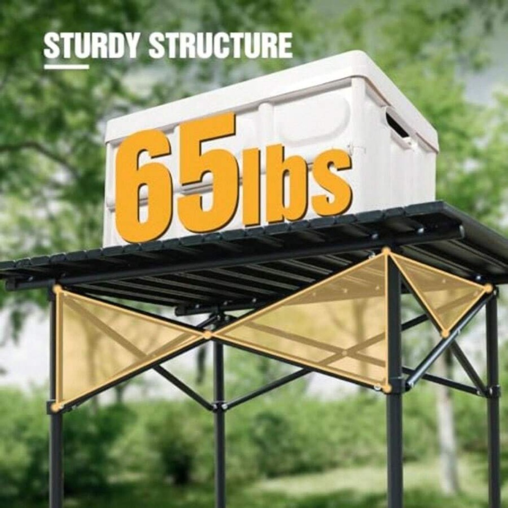 Table de camping pliable noire - Camping Cooking Requirements avis et prix
